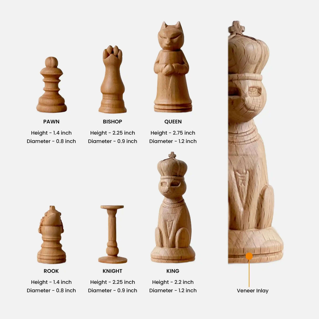 PawSwing Catstle Handmade Cat Chess Gift