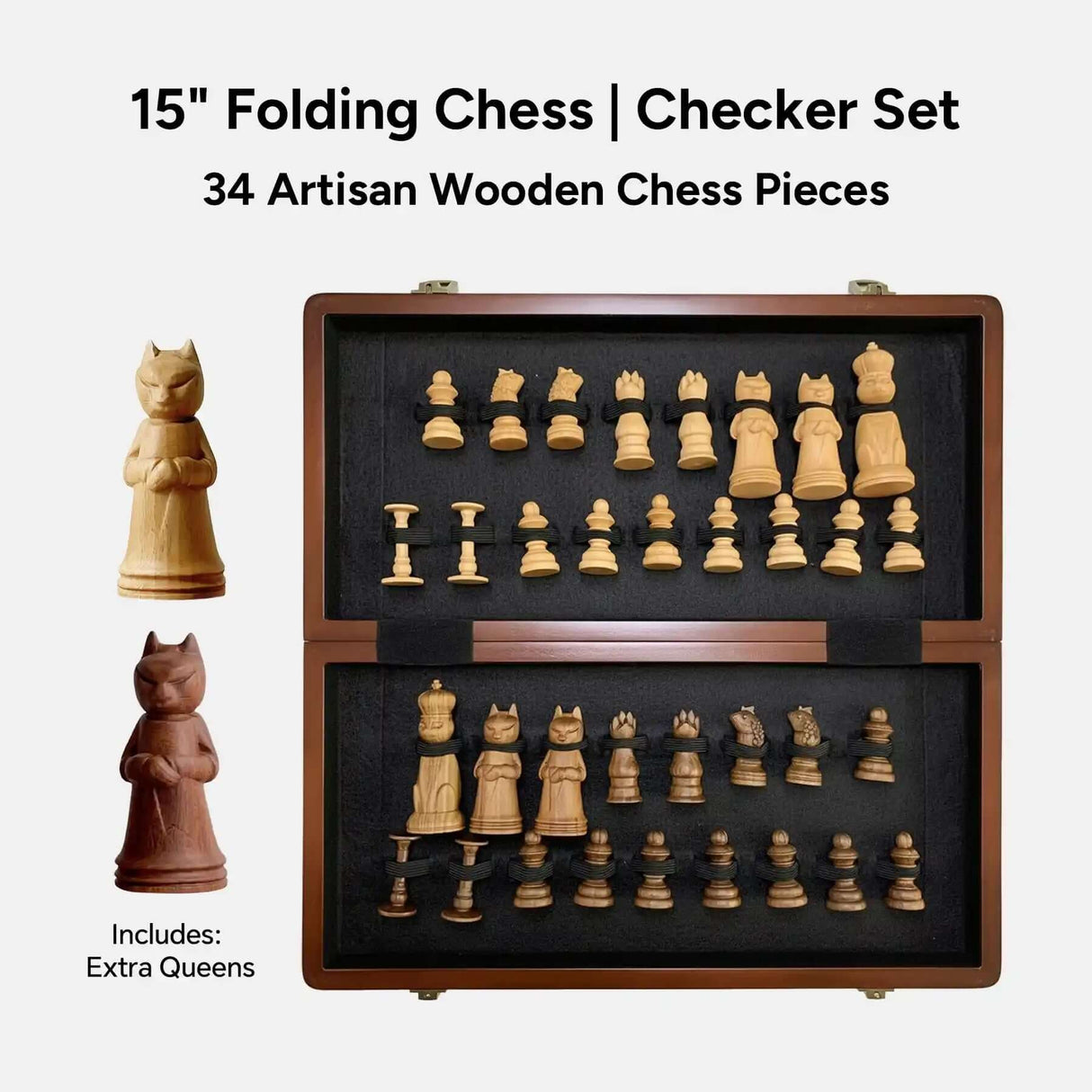 PawSwing Catstle Handmade Cat Chess Gift