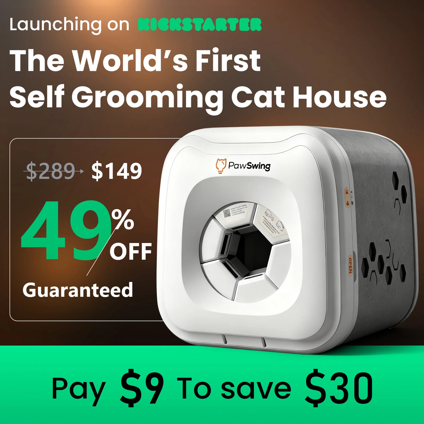 PawSwing Neo Self Grooming Cat House - Deposit Reservation