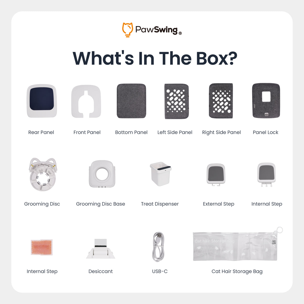 PawSwing® 2025 Best Auto-Groomer PawSwing AutoComb Pro