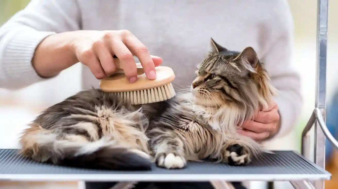 Brushing a Cat to Reduce Shedding Made Simple
