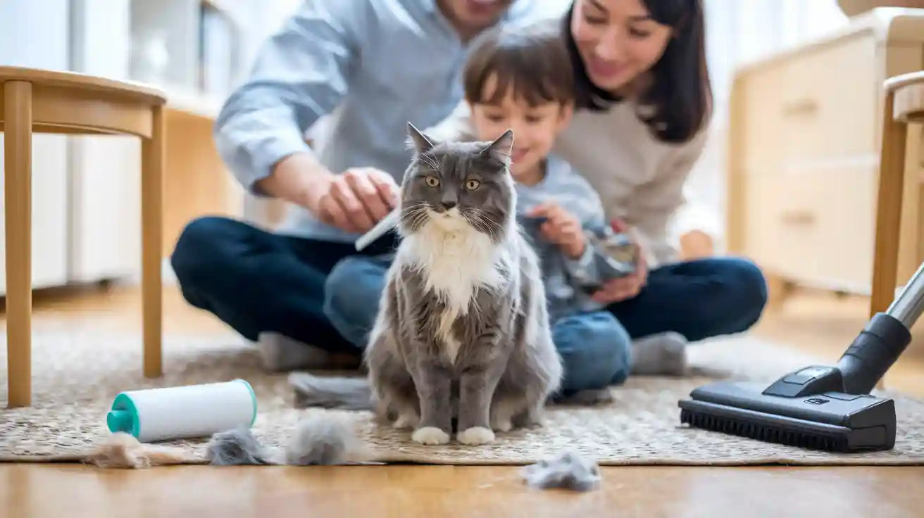 Simple Cat Shedding Tips for Family Safety