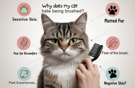 Why do cats dislike being brushed?