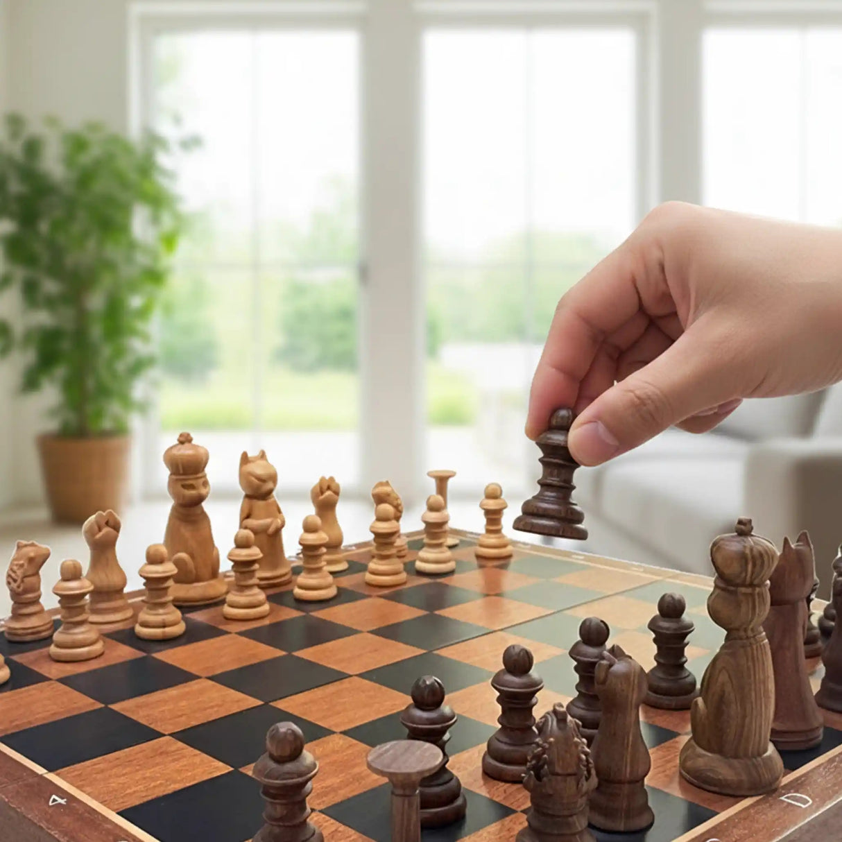 PawSwing Catstle Handmade Cat Chess Gift