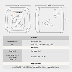 PawSwing® PawSwing Neo Self Grooming Cat House | 🔸Pre-Order🔸